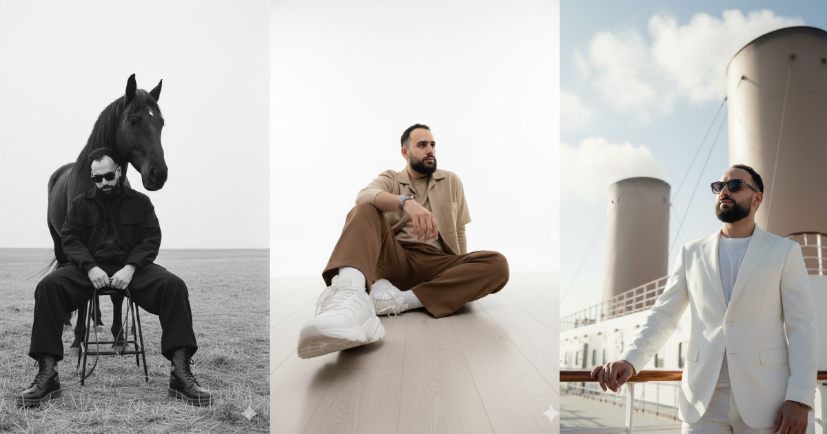 صور الاستوديو بالذكاء الاصطناعي: 8 برومبتات احترافية لتحويل صورتك إلى لقطات سينمائية مذهلة