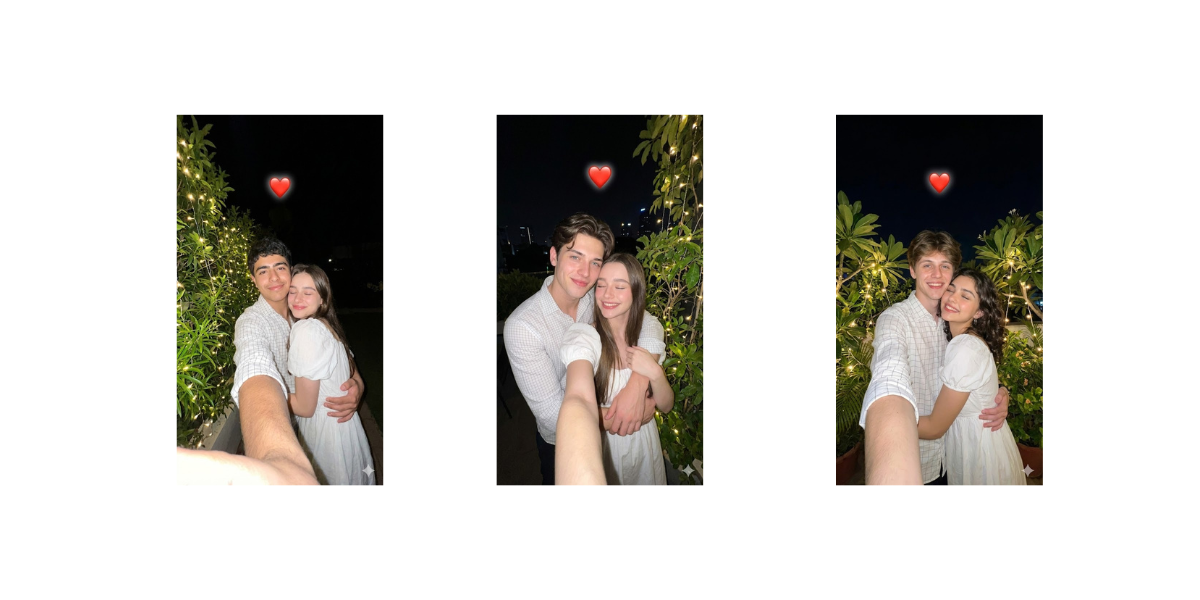 برومبت AI لإنشاء صورة رومانسية واقعية لزوجين في لقطة سيلفي ليلية بجودة 4K