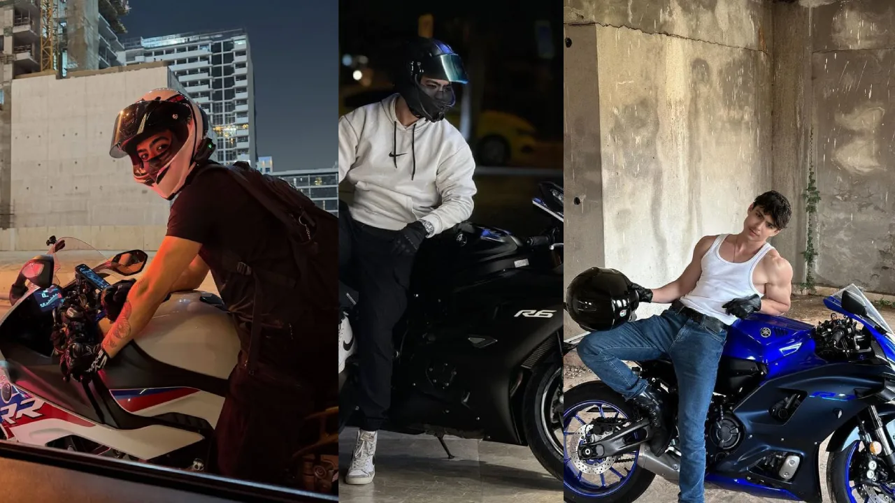 برومبت AI لإنشاء صورة سينمائية لراكب دراجة نارية في مدينة ليلية واقعية