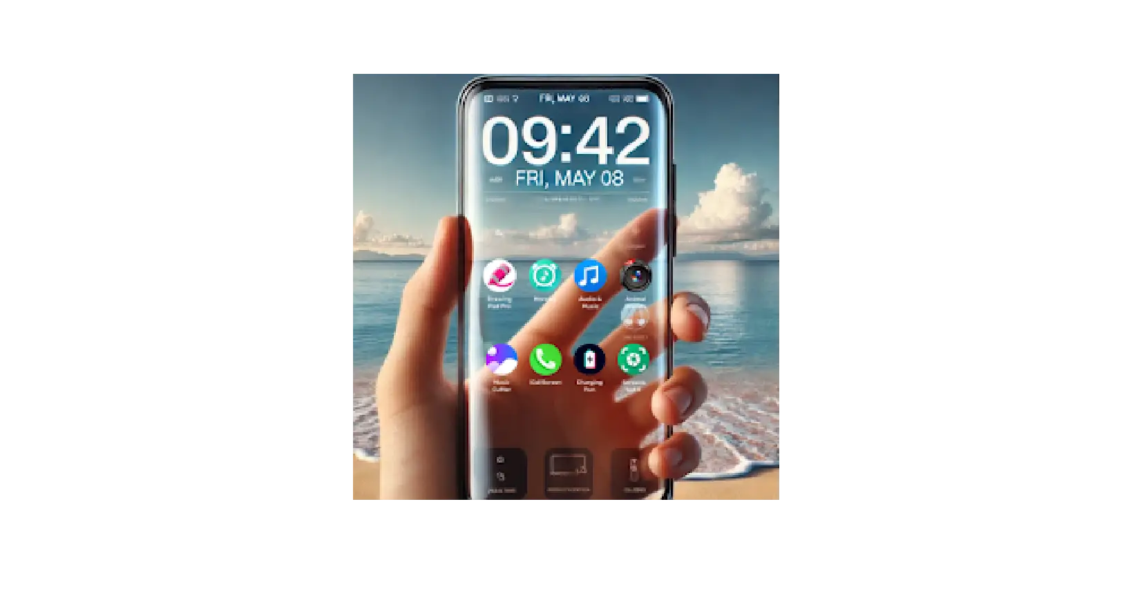 تطبيق شاشة وخلفيات شفافة | حوّل شاشة هاتفك إلى واجهة زجاجية مذهلة